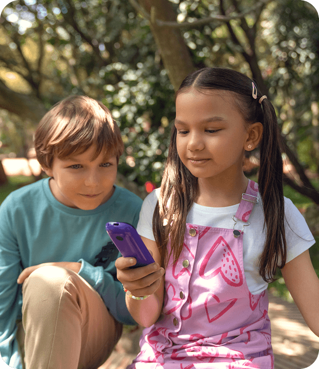 Kids using Vobble